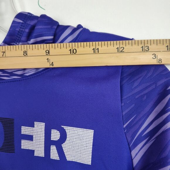 Under Armour Hoodie Sweatshirt Girls Youth M Loose Fit Purple Logo Pockets - Picture 4 of 10